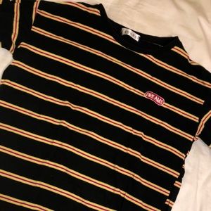 oversized striped t-shirt